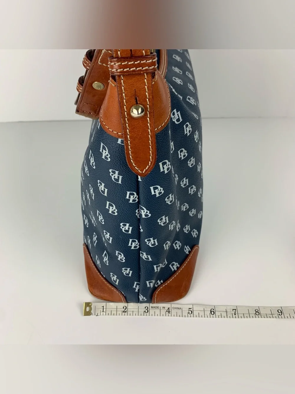 Dooney & Bourke Gretta Hobo Navy Blue Medium Shoulder Bag Purse